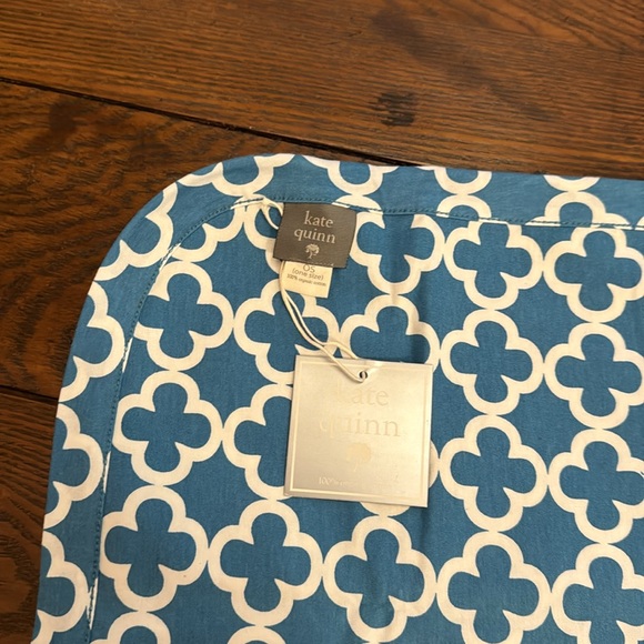 Kate Quinn Blue Print Sleeper, Hat, and Blanket - Picture 4 of 4